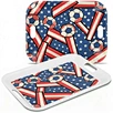 Food-grade melamine serving tray with handles